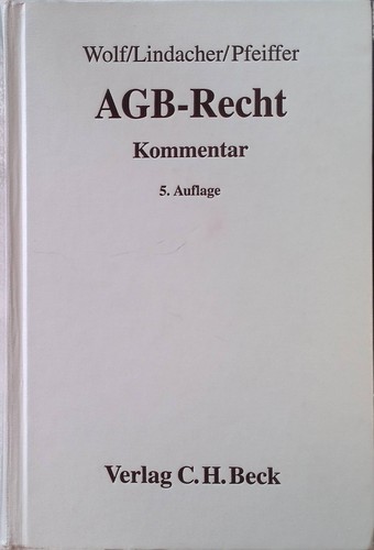 Agb recht kommentar - :, wolf