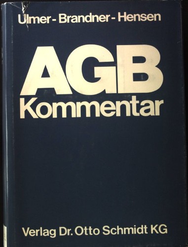 Agb gesetz kommentar zum - agb-gesetz,