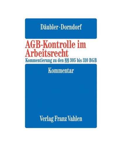 Agb kontrolle arbeitsrecht - im,